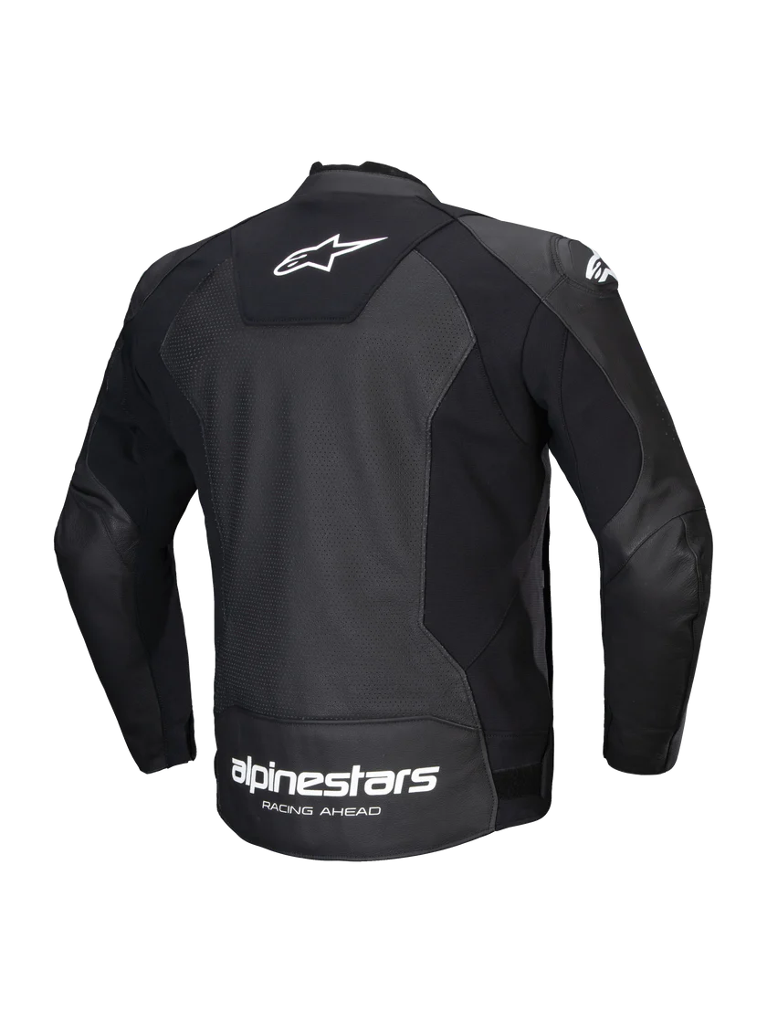 Alpinestars Faster V3 Leather Airflow Jacket Black/White