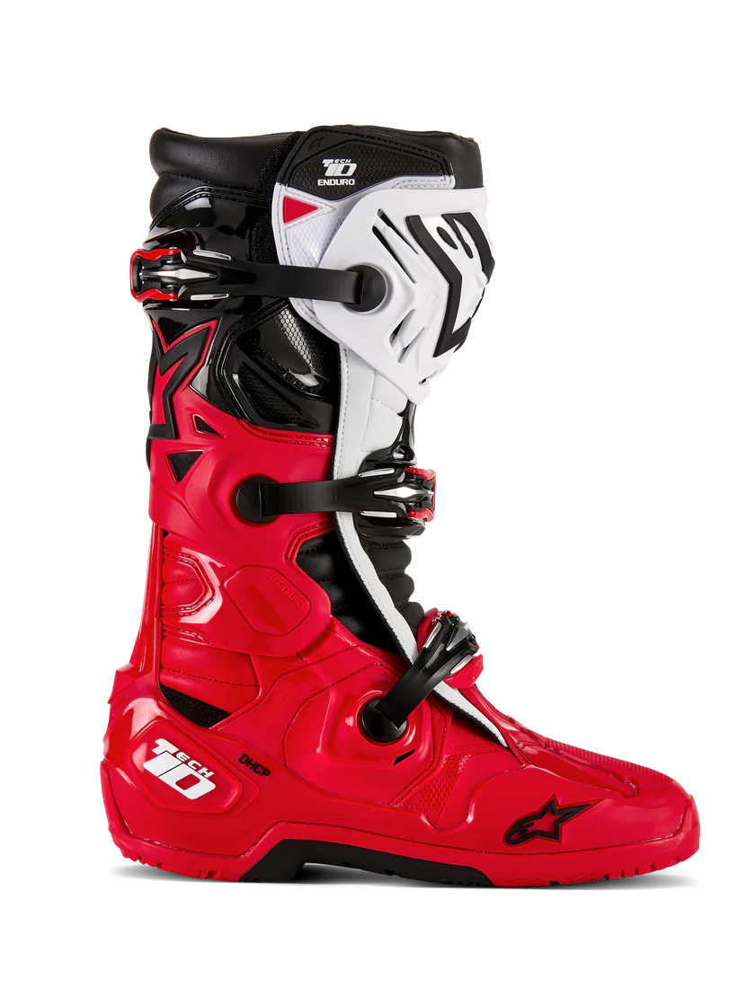 Alpinestars Tech 10 Enduro Boots 2025 Bright Red/Black/White