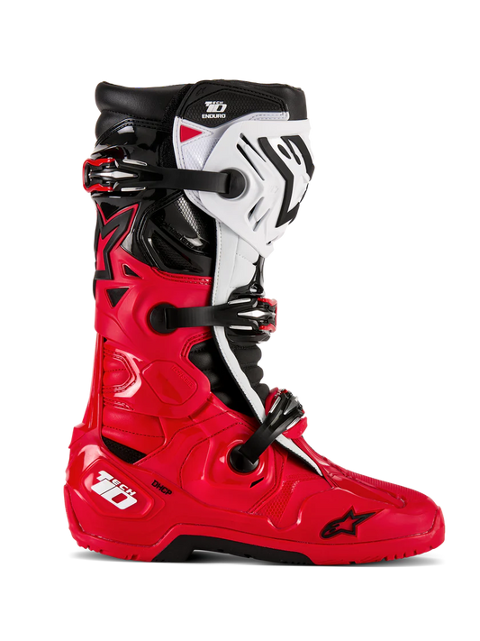 Alpinestars Tech 10 Enduro Boots 2025 Bright Red/Black/White