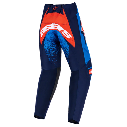 Alpinestars 2026 Kids Racer Nomur Pants Dark Navy/Orange/Ucla Blue