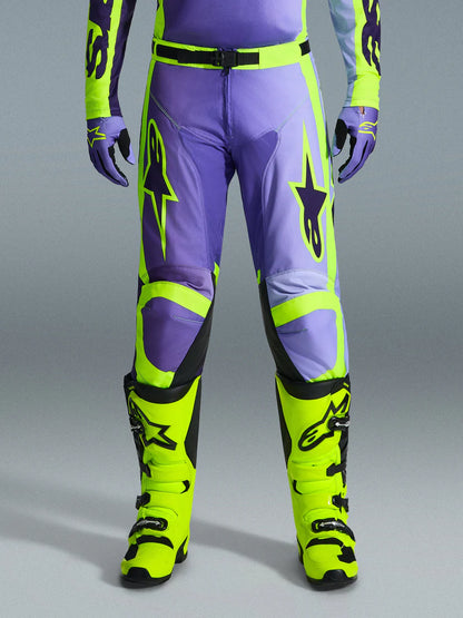 Alpinestars 2026 Racer Portl Pants Purple/Yellow Fluo