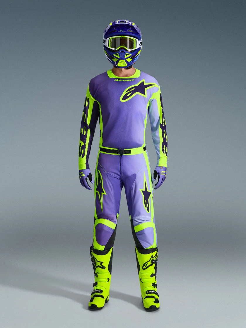 Alpinestars 2026 Racer Portl Jersey Purple/Yellow Fluo
