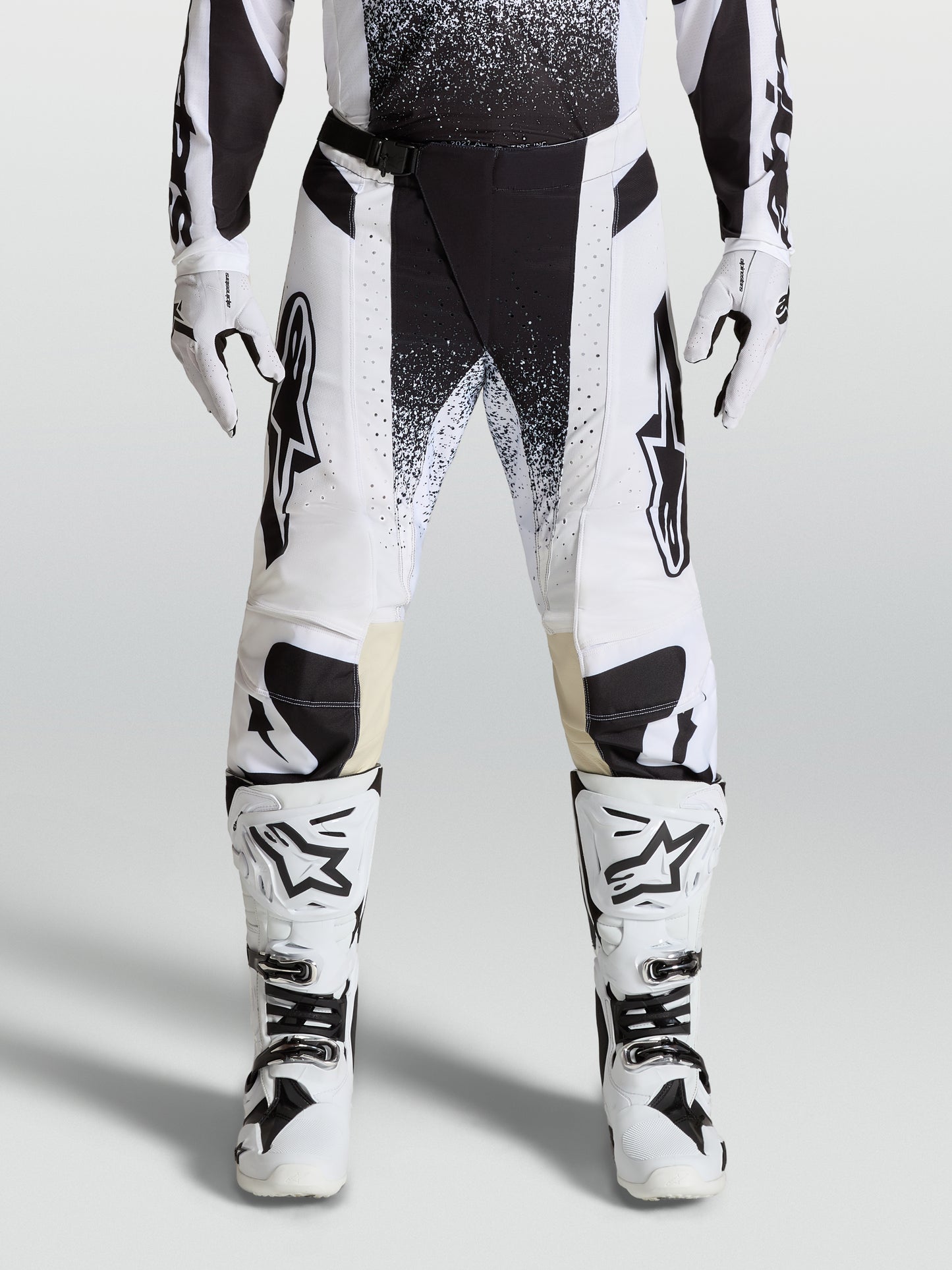 Alpinestars 2027 Techstar Swan Pants White Black