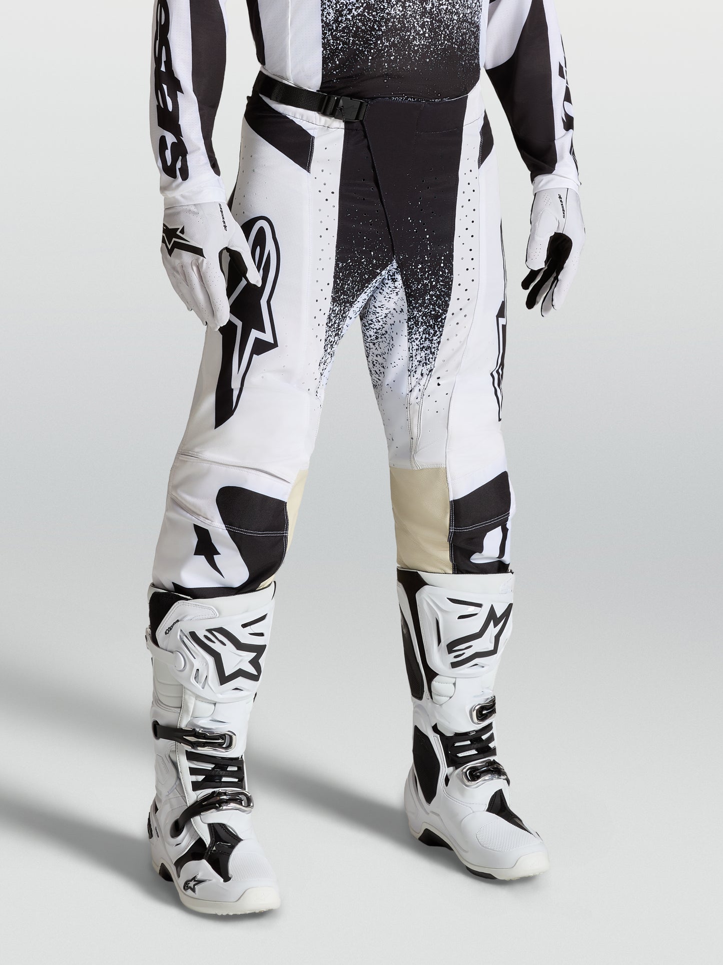 Alpinestars 2027 Techstar Swan Pants White Black