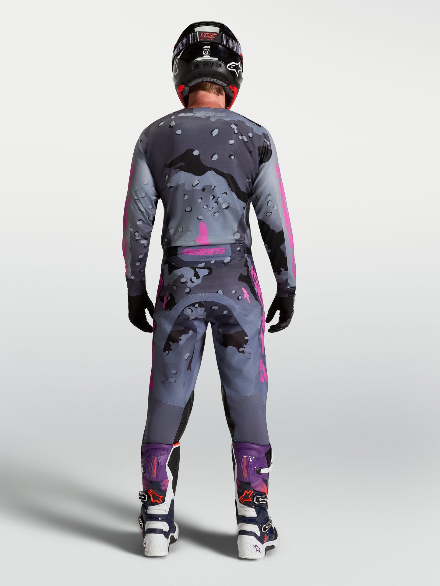 Alpinestars 2027 Racer Lone Pants Gray Camo Purple