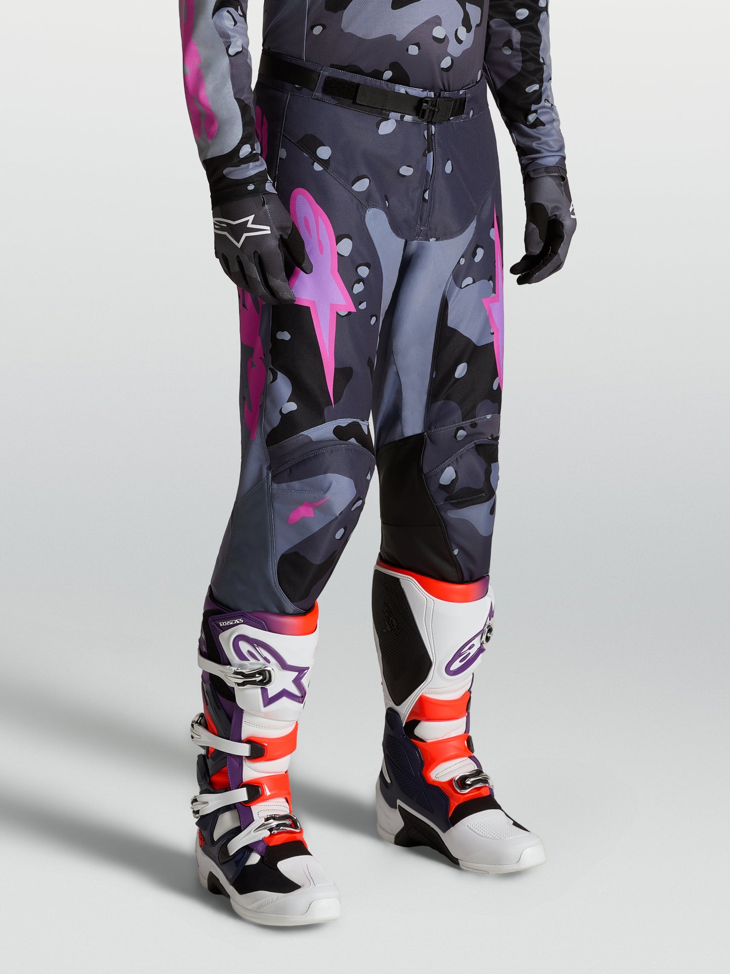 Alpinestars 2027 Racer Lone Pants Gray Camo Purple