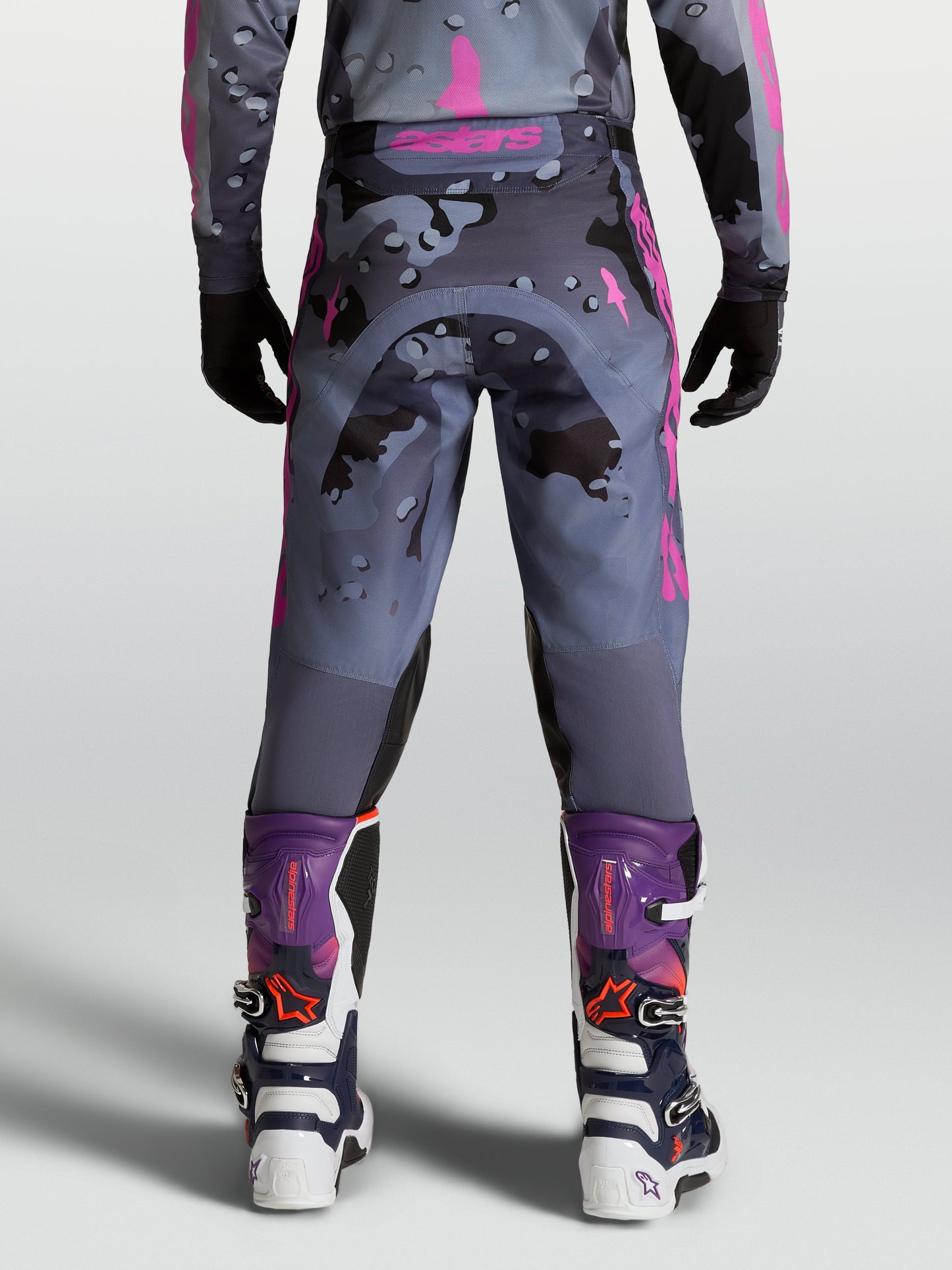 Alpinestars 2027 Racer Lone Pants Gray Camo Purple
