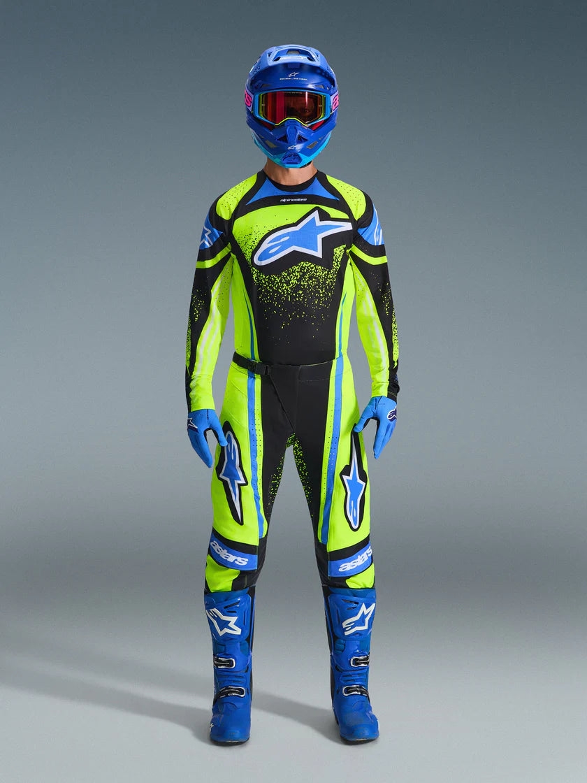 Alpinestars 2026 Techstar Nomur Pants Dark Navy/Yellow Fluo/Ulca Blue