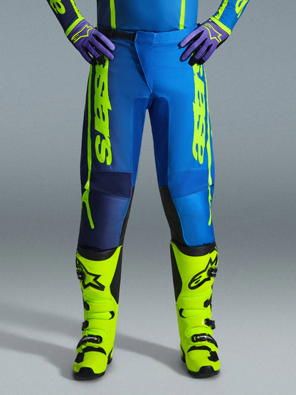 Alpinestars 2026 Fluid Apex Pants Blue/Yellow Fluo