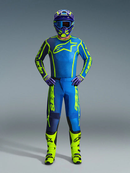 Alpinestars 2026 Fluid Apex Jersey Blue/Yellow Fluo