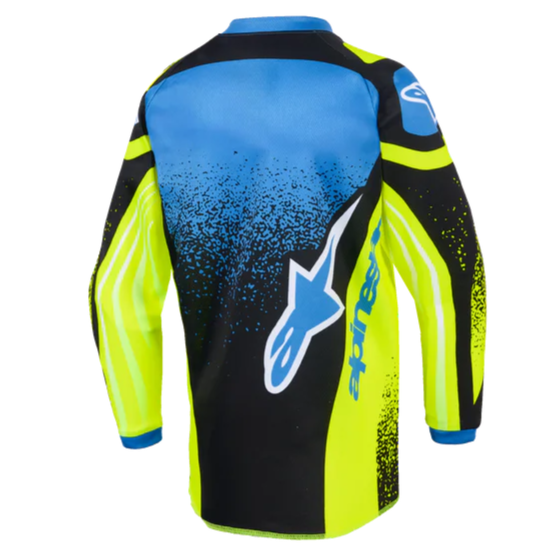 Alpinestars 2026 Kids Racer Nomur Jersey Dark Navy/Yellow Fluo/Blue