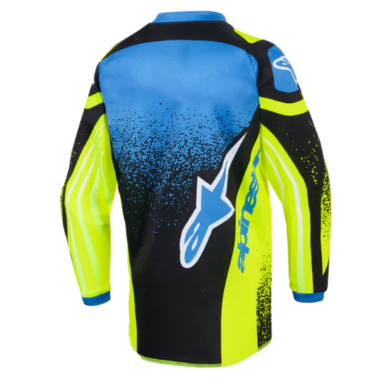 Alpinestars 2026 Kids Racer Nomur Jersey Dark Navy/Yellow Fluo/Blue