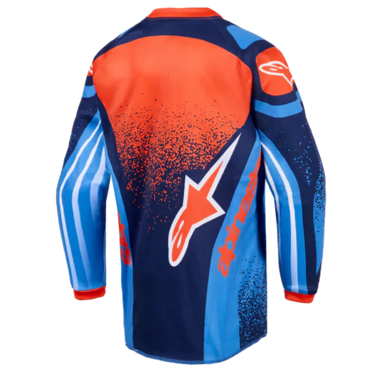 Alpinestars 2026 Kids Racer Nomur Jersey Dark Navy/Orange/Ucla Blue
