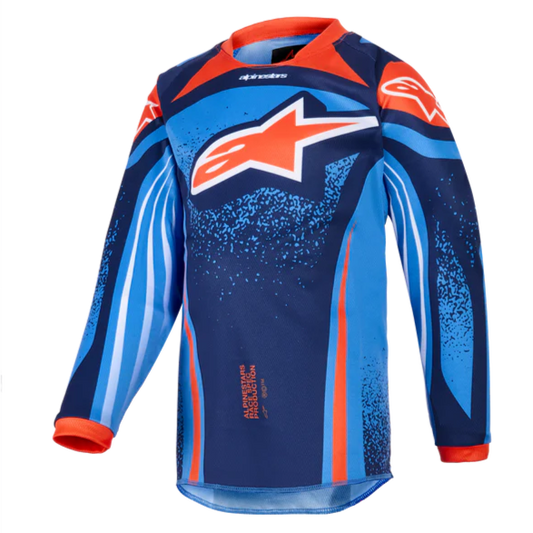 Alpinestars 2026 Kids Racer Nomur Jersey Dark Navy/Orange/Ucla Blue