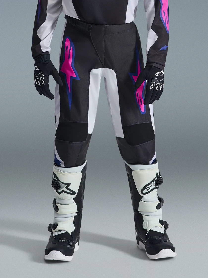 Alpinestars 2026 Youth Fluid Grid Pants Black/Light Gray/Purple