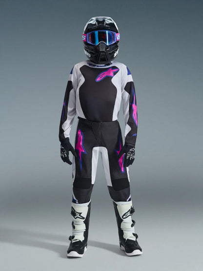 Alpinestars 2026 Youth Fluid Grid Pants Black/Light Gray/Purple