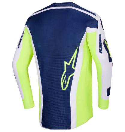 Alpinestars 2026 Racer Air Riway Jersey Light Gray/Yellow Fluo/Blue