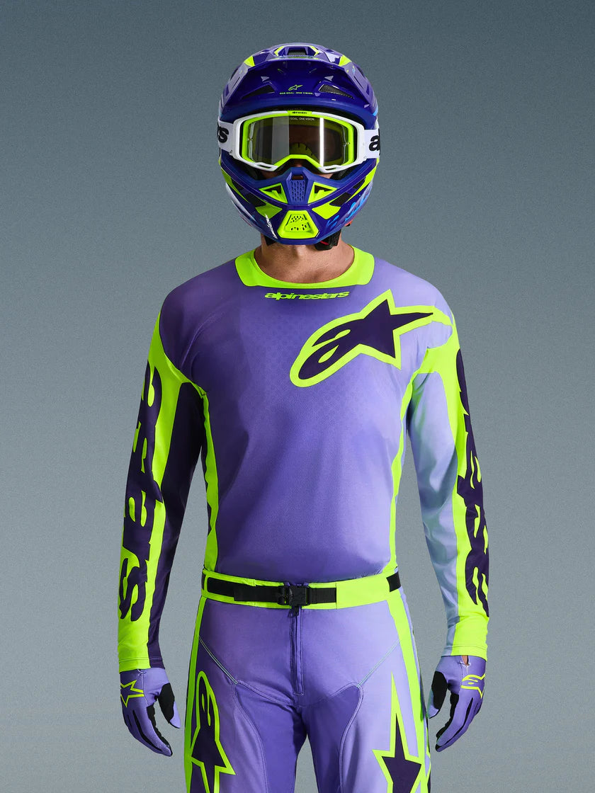 Alpinestars 2026 Racer Portl Jersey Purple/Yellow Fluo