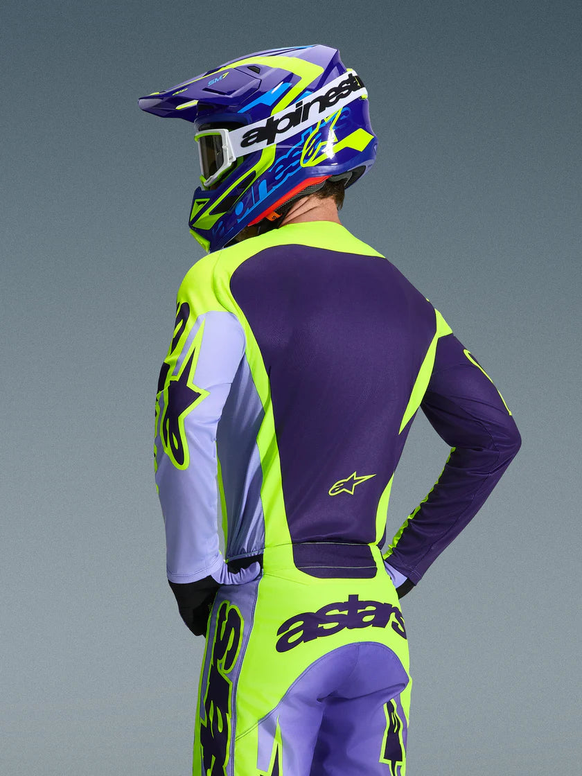 Alpinestars 2026 Racer Portl Jersey Purple/Yellow Fluo