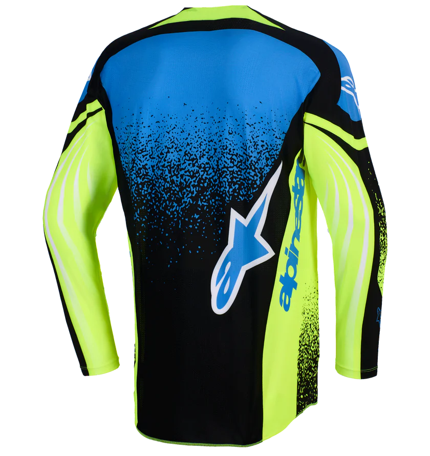 Alpinestars 2026 Techstar Nomur Jersey Dark Navy/Yellow Fluo/Ucla Blue