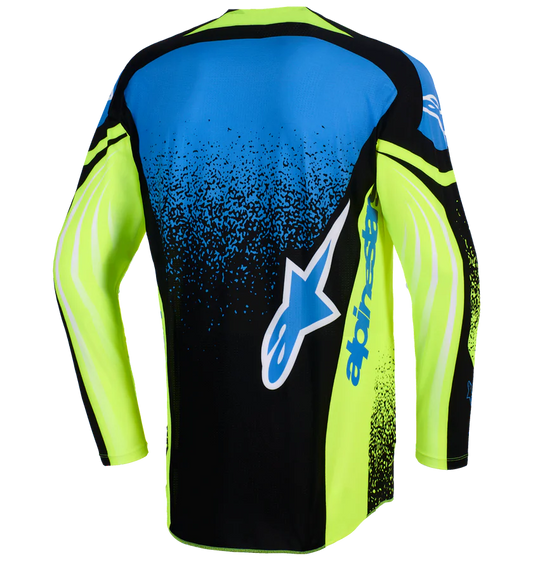 Alpinestars 2026 Techstar Nomur Jersey Dark Navy/Yellow Fluo/Ucla Blue