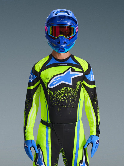 Alpinestars 2026 Techstar Nomur Jersey Dark Navy/Yellow Fluo/Ucla Blue