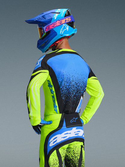 Alpinestars 2026 Techstar Nomur Jersey Dark Navy/Yellow Fluo/Ucla Blue