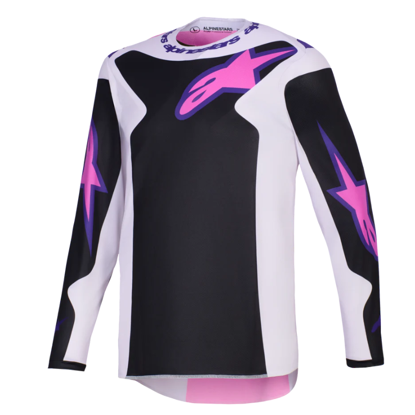 Alpinestars 2026 Fluid Grid Jersey Black/Light Grey/Purple