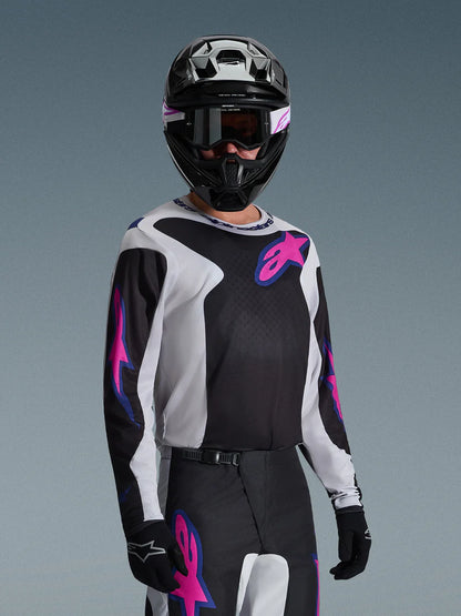 Alpinestars 2026 Fluid Grid Jersey Black/Light Grey/Purple