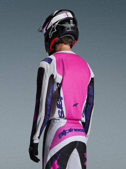Alpinestars 2026 Fluid Grid Jersey Black/Light Grey/Purple