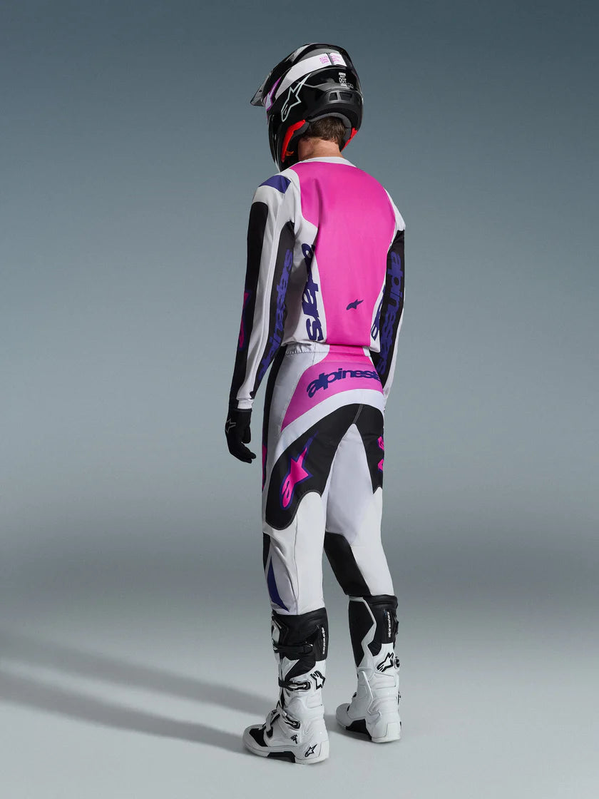 Alpinestars 2026 Fluid Grid Jersey Black/Light Grey/Purple