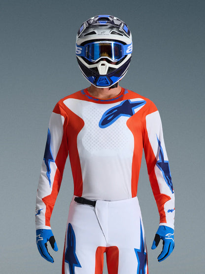 Alpinestars 2026 Fluid Grid Jersey Orange/Ucla Blue