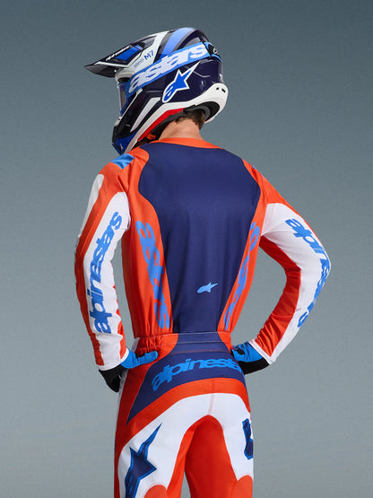 Alpinestars 2026 Fluid Grid Jersey Orange/Ucla Blue
