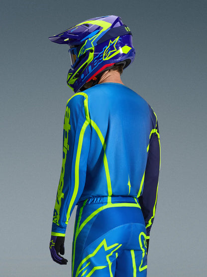 Alpinestars 2026 Fluid Apex Jersey Blue/Yellow Fluo