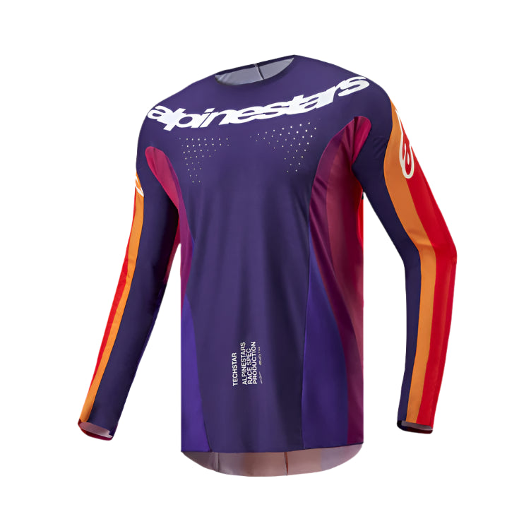 Alpinestars 2024 Techstar Pneuma Jersey Deep Purple/Orange/Deep Blue