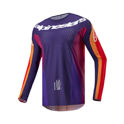 Alpinestars 2024 Techstar Pneuma Jersey Deep Purple/Orange/Deep Blue