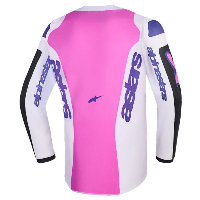 Alpinestars 2026 Youth Fluid Grid Jersey Black/Light Gray/Purple
