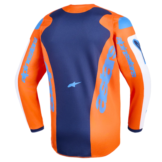 Alpinestars 2026 Youth Fluid Grid Jersey Orange/Ucla Blue