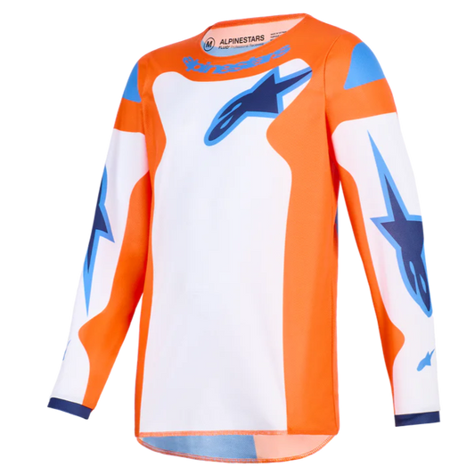 Alpinestars 2026 Youth Fluid Grid Jersey Orange/Ucla Blue