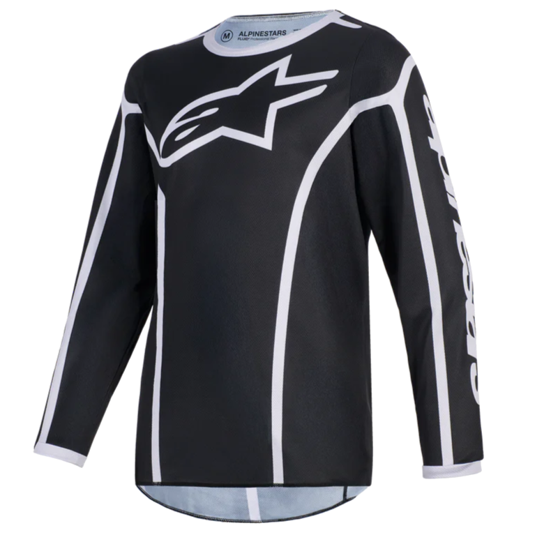 Alpinestars 2026 Youth Fluid Apex Jersey Black/Gray