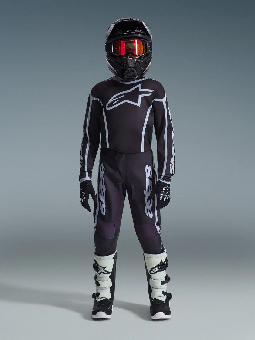 Alpinestars 2026 Youth Fluid Apex Jersey Black/Gray