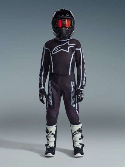Alpinestars 2026 Youth Fluid Apex Jersey Black/Gray