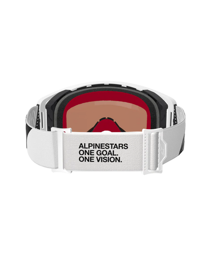 Alpinestars Supertech Corp Goggles White/Gold Mirror Silver