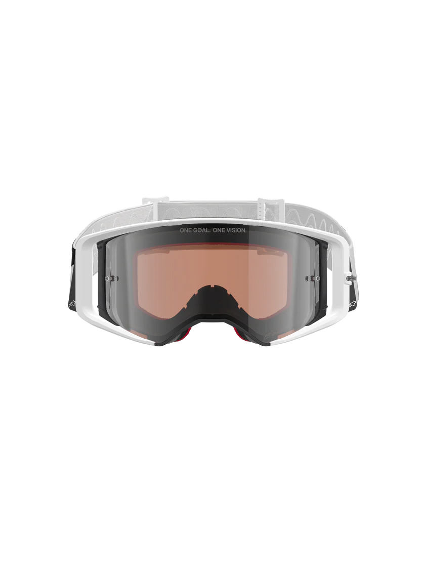 Alpinestars Supertech Corp Goggles White/Gold Mirror Silver