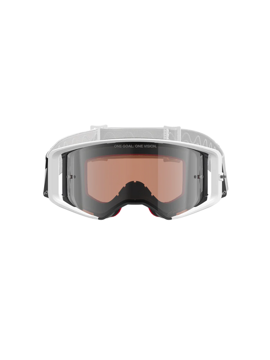 Alpinestars Supertech Corp Goggles White/Gold Mirror Silver