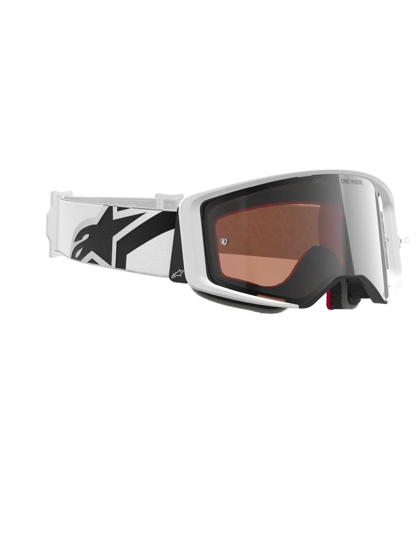 Alpinestars Supertech Corp Goggles White/Gold Mirror Silver