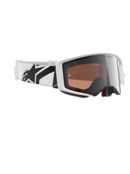 Alpinestars Supertech Corp Goggles White/Gold Mirror Silver