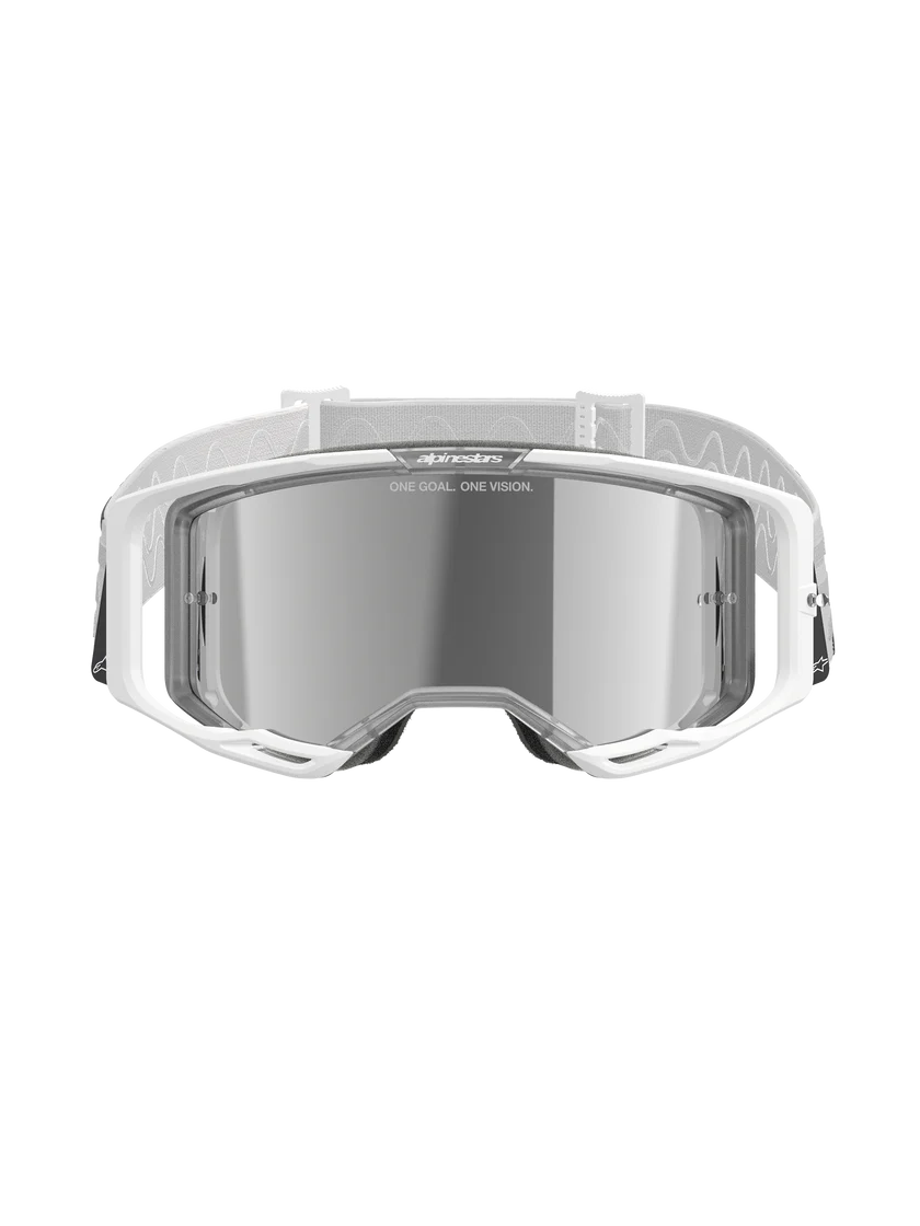 Alpinestars Vision 8 Corp Goggles White Mirror Silver