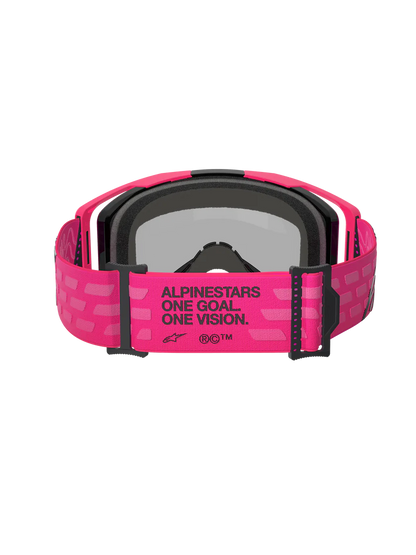 Alpinestars Vision 8 Corp Goggles Pink Mirror Red