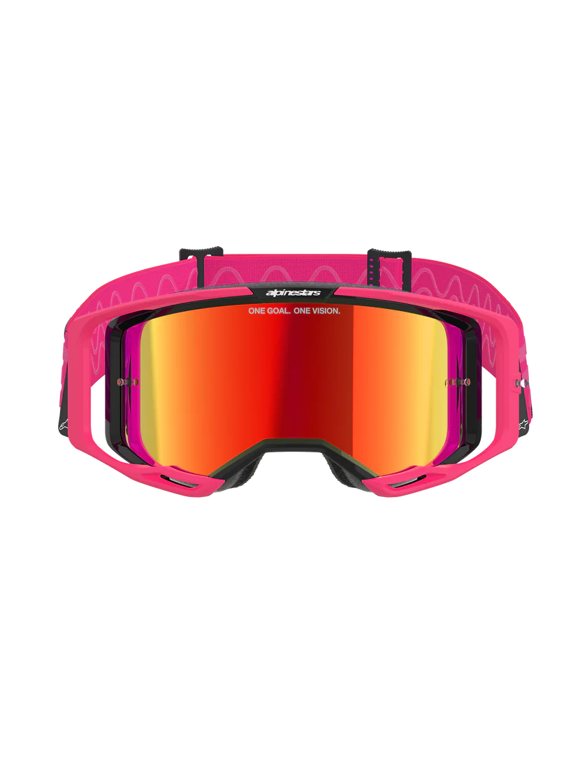 Alpinestars Vision 8 Corp Goggles Pink Mirror Red